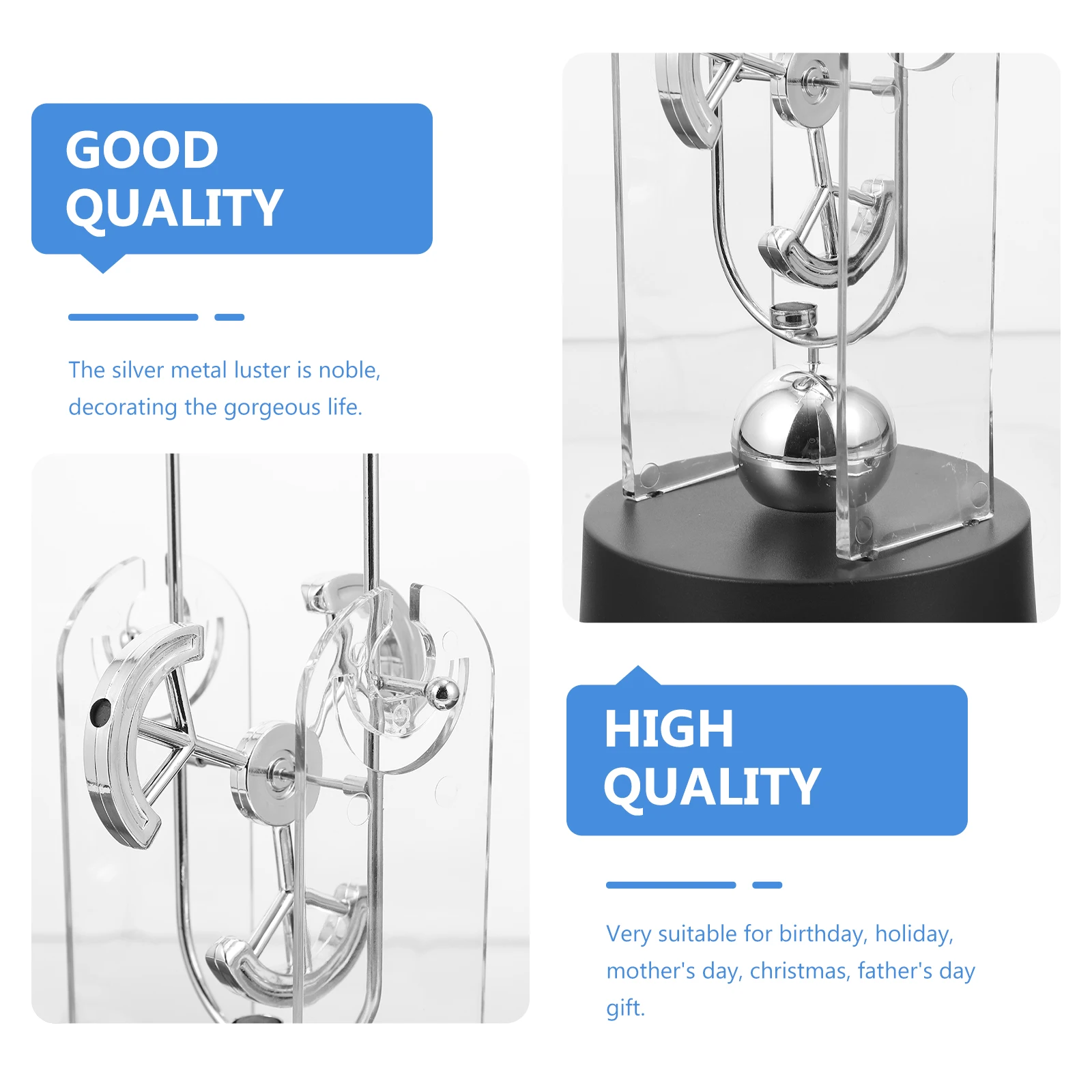 

1Pcs Perpetual Motion Instrument Desktop Decoration Office Desk Adornment Science Gift Home Ornament Perpetual Desk Decor