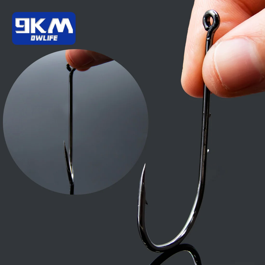 9KM Baitholder Fishing Hooks Sea Barbed Fishing Lures Shank Beak Live Bait Holder Carp Fishing Jig Worm Hooks Accessories Tackle