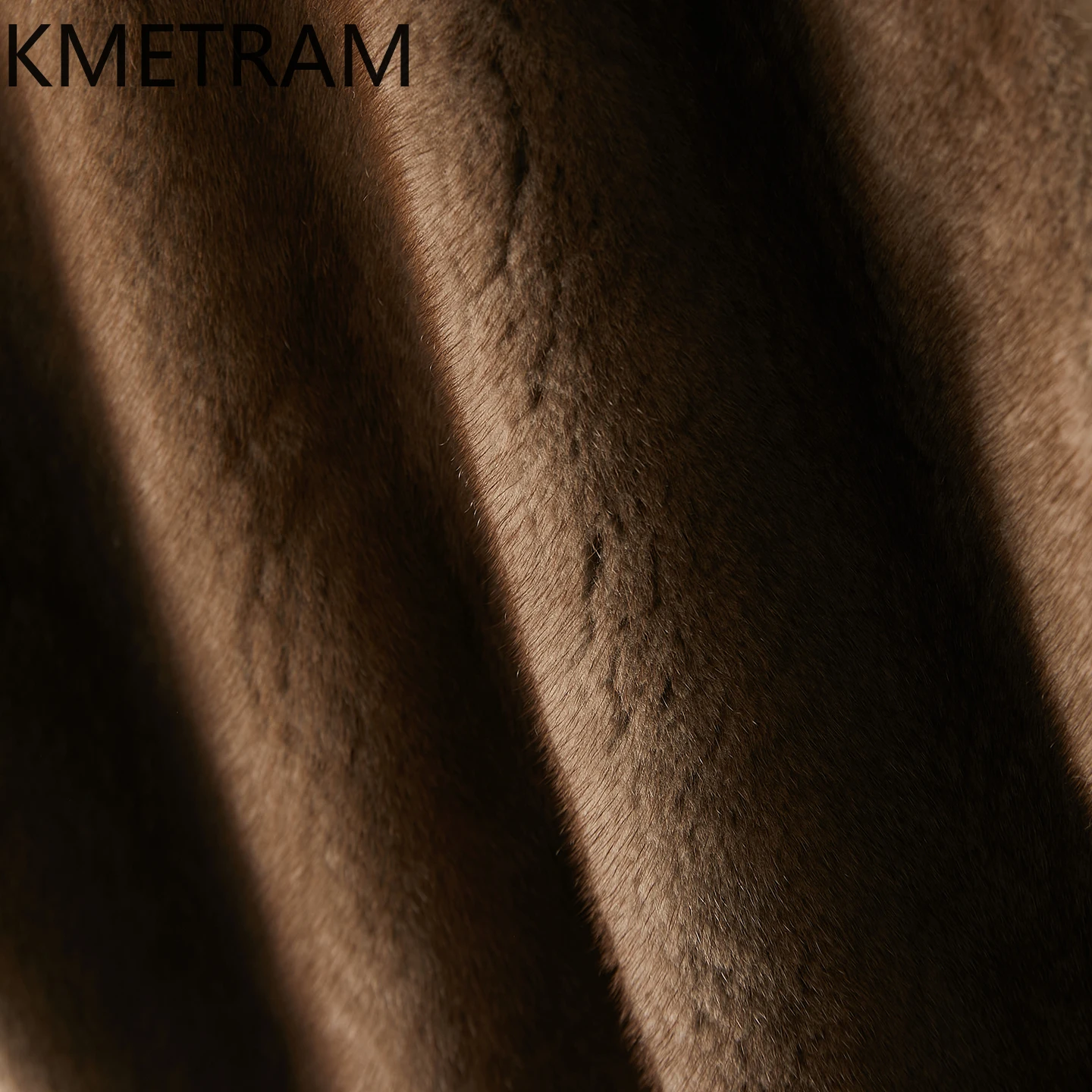 KMETRAM 100% سترة من فرو المنك الطبيعي بالكامل سترة من فراء القهوة بدون أكمام معاطف قصيرة للمرأة شتاء 2025 ملابس حريمي شوهبا نسائية #3