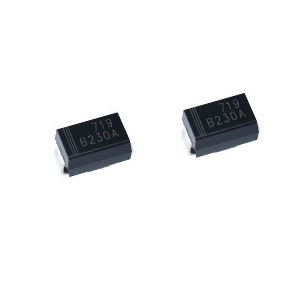 50PCS B220A B230A B240A B250A B260A  B320A B330A B340A B350A B360A B2100A -13-F SMA SMD Schottky Diode