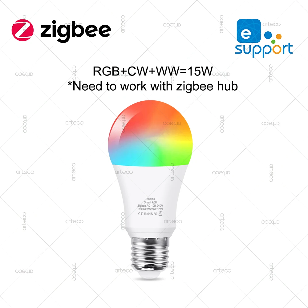 EWelink E27 E14 GU10 slimme lamp WiFi Zigbee, dimbare led-lamp RGB CW-lamp werkt met Alexa Amazon Google Home Yandex Alice