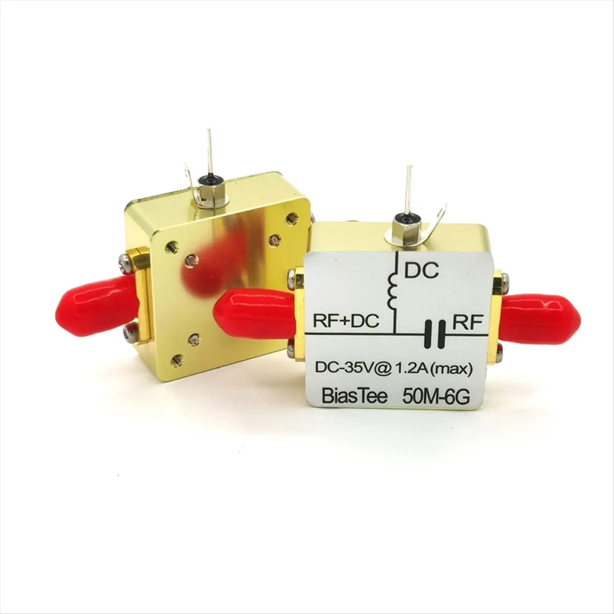 Hot Sale 50M-6GHz Bias Tee Feed Biaser Coaxial Feed BiasTee Box Low Insertion Loss for HAM Radio SDR Antenna