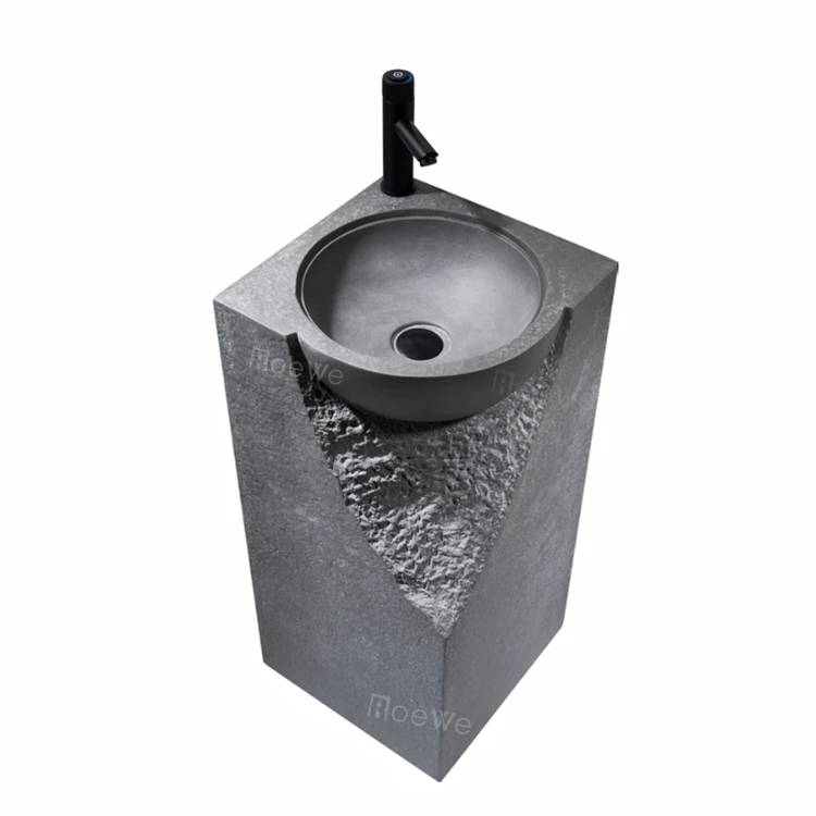 

Раковины из искусственного камня, раковина для виллы, раковина для ванной комнаты, пьедестал Lavabo, черный мрамор, шампунь, раковина для ванной комнаты