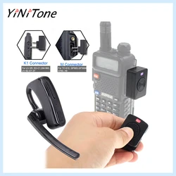 Wireless Walkie Talkie Bluetooth PTT Earpiece For BaoFeng UV-5R UV-82 For Motorola EP450 GP88 CP88 P8668 Mic Headset Adapter