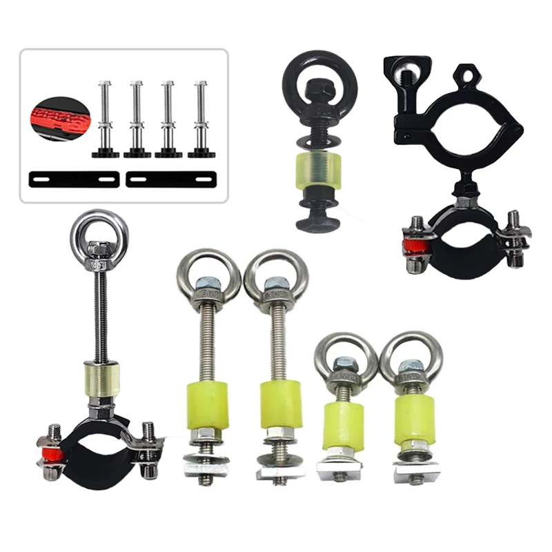 M8 Stainless Steel Shovels Mount for Platform Roof Rack  ,Traction Board Bracket,Round Pipe Support, Expand accessories