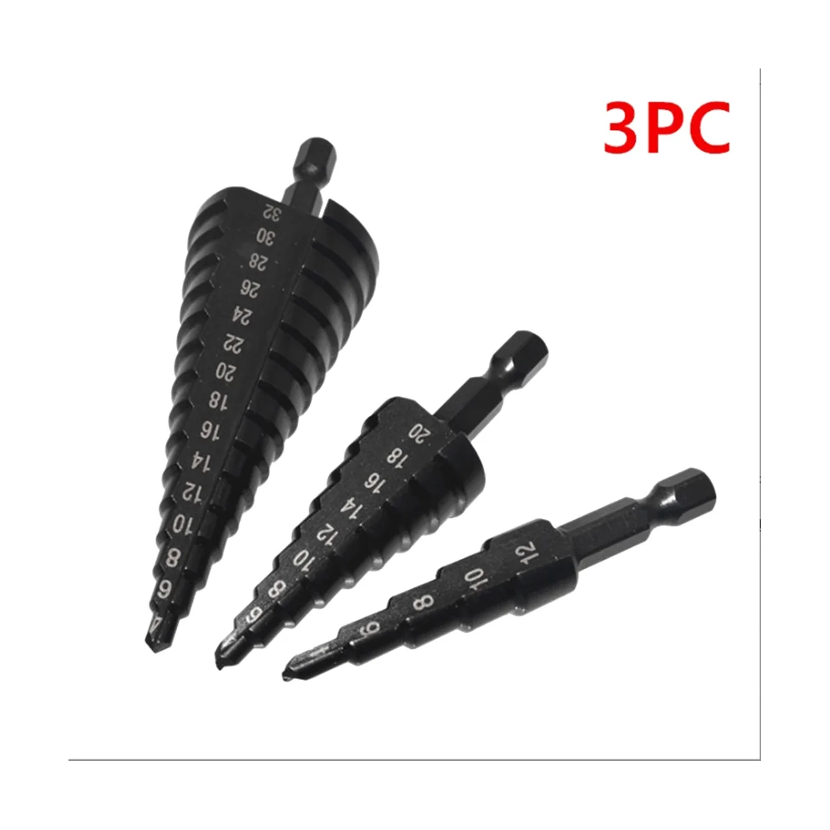 كربيد مثقاب للخشب والمعادن الحفر ، ثقب القاطع ، مخروط مثقاب ، ثقب المعادن القاطع ، 4-12 ، 20-32 مللي متر