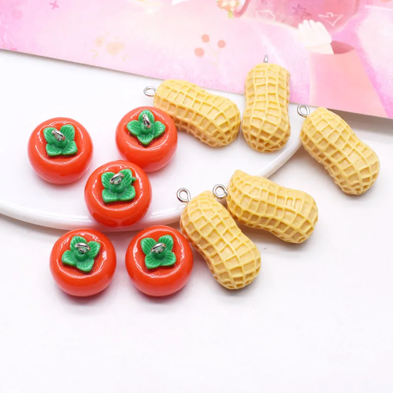 10pcs Simulated Cute Resin Charms Accessories Pendants Good Things HappenHandmade Jewelry DIY Earring Necklace