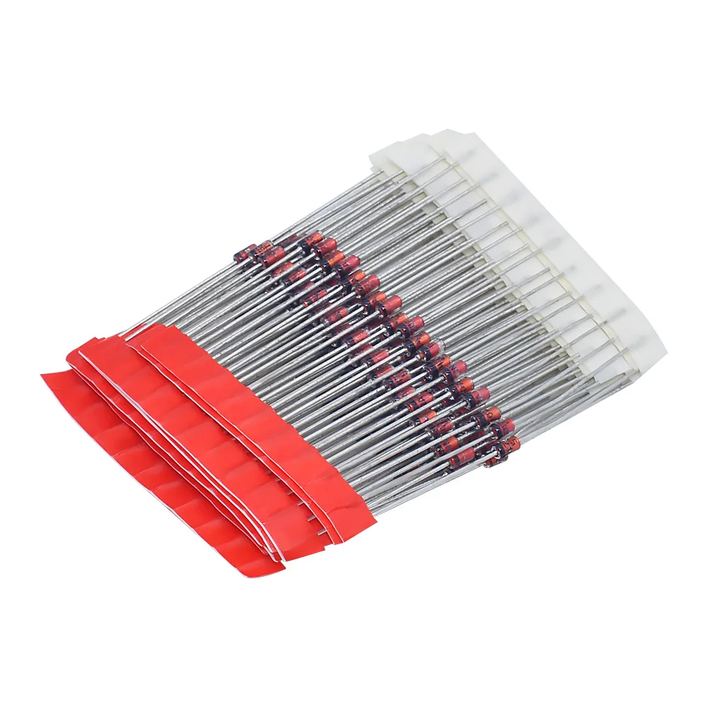 LIZAO 140pcs Zener Diode Assortment Kit DO-41 1/2W 1W Diodes 3.3V-30V Assorted Voltages for DIY Electronics Projects
