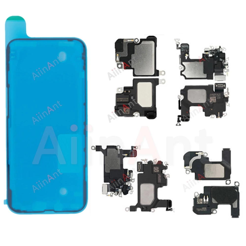Waterproof Sticker + Flex For iPhone 13 14 15 Pro Max 6 6s Plus Phone Proximity Sensor Ear Earpiece Speaker Flex Cable