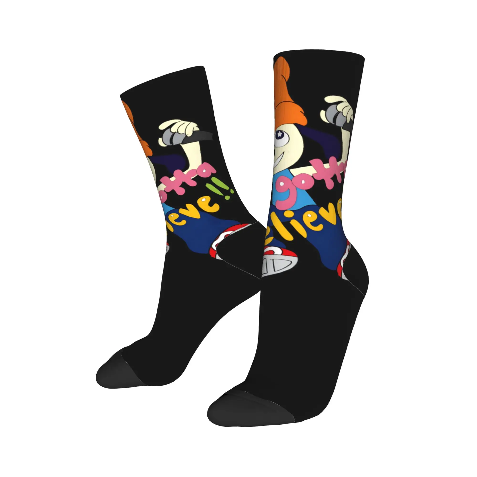 PaRappa The Rappers Socks  Design Stockings Non Slip Adults Men Socks Soft Autumn Funny Climbing Socks