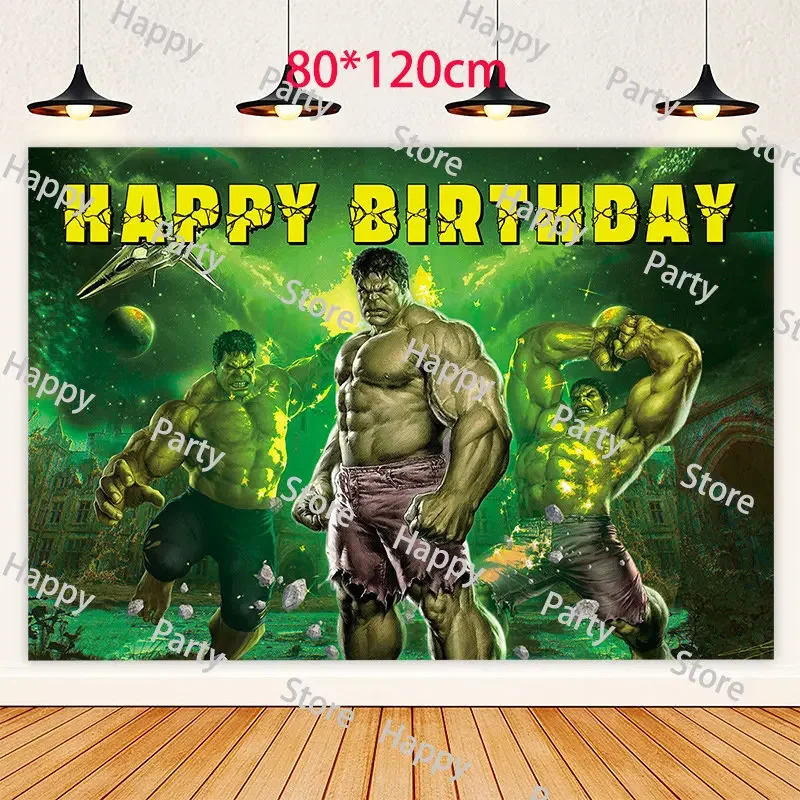 The Avengers Hulk Birthday Party Decoration Hulk Balloon Banner Backdrop Baby Shower Party Supplies