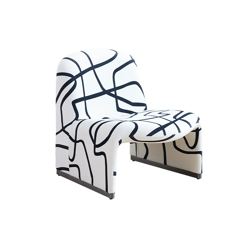 

Internet celebrity Italian minimalist designer living room balcony wabi wind leisure chair B & B milk tea shop rest chair