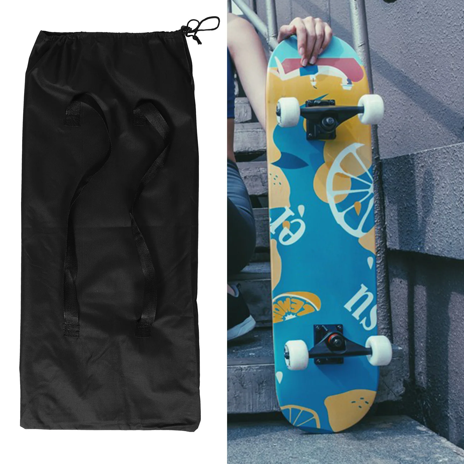 حقيبة لوح التزلج القابلة للطي المحمولة البوليستر سعة كبيرة السفر في الهواء الطلق التزلج غطاء حامي تخزين الكتف الرافعة #3