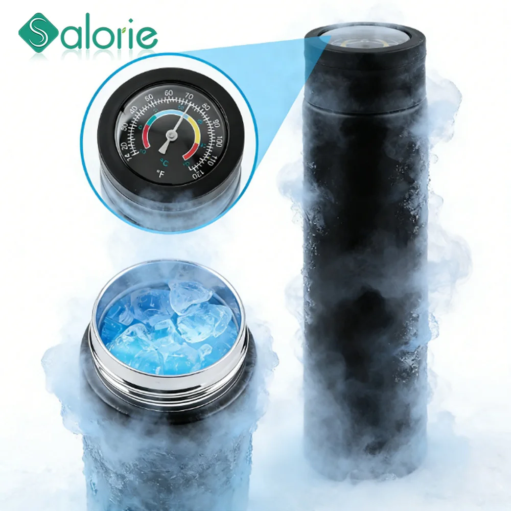 Insulin Cooler Cup with Real-Time Temperature Monitoring | 304 Stainless Steel ,Copper-Plated Long-Lasting Insulation for Travel