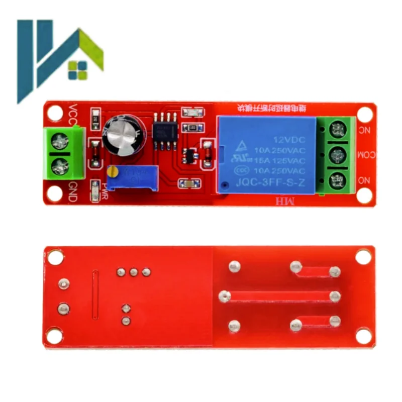 NE555 Delay Relay Module Monostable Trigger Time Delay Turn On Switch DC 5V 12V Car Electronic Control Module