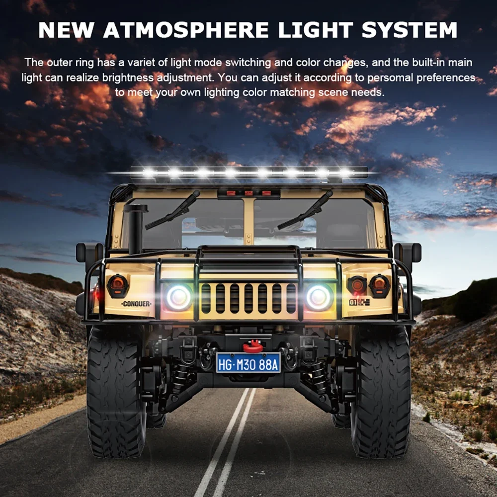 HG-P415A PRO 1/10 RC pick-up truck - 4WD elektrische simulatie-crawler, RTR afstandsbediening off-road auto voor jongens en volwassenen