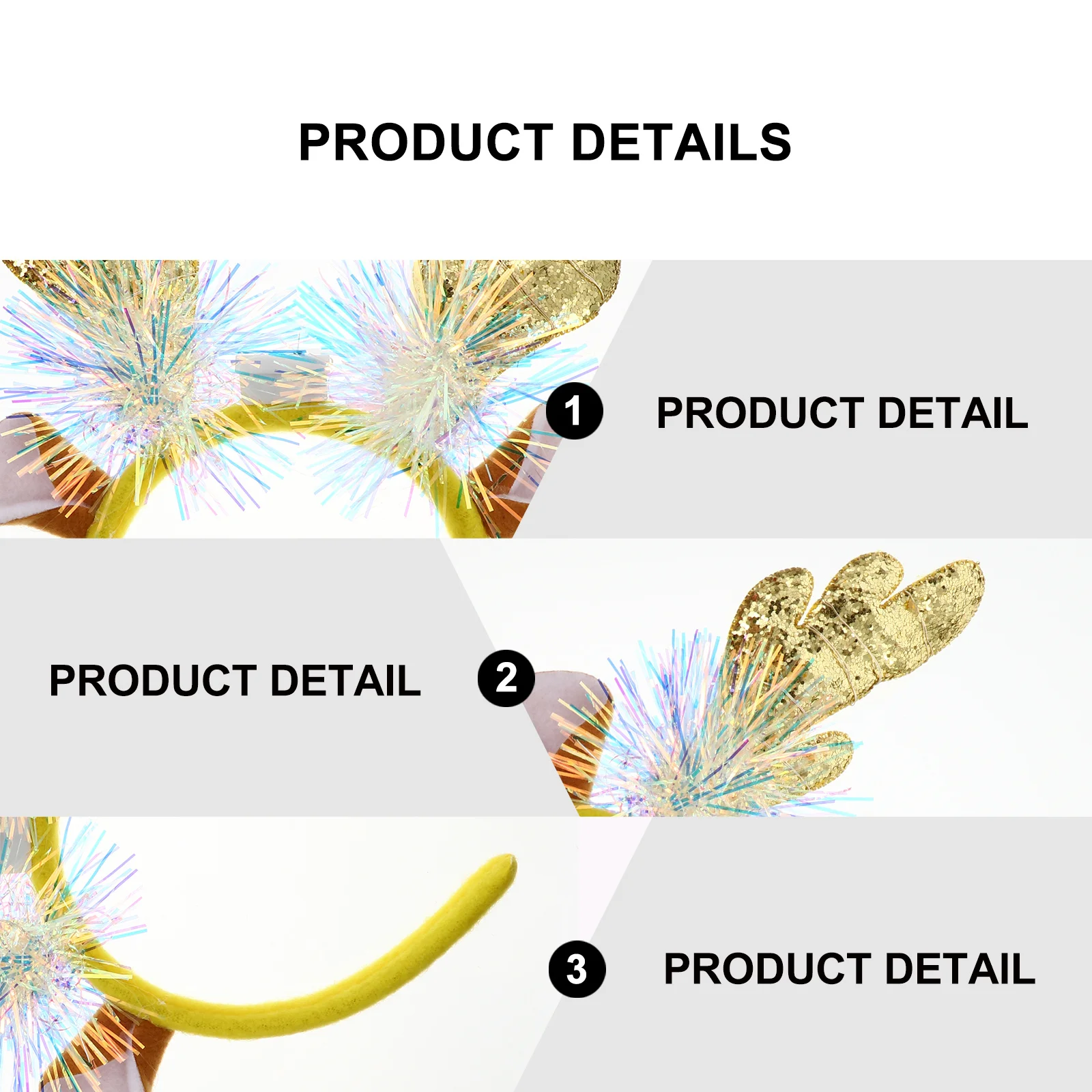 

9Pcs Christmas Headpiece Sequin Hair Band Exquisite Workmanship for Holiday Celebrations Christmas Headband Xmas Hair Hoop