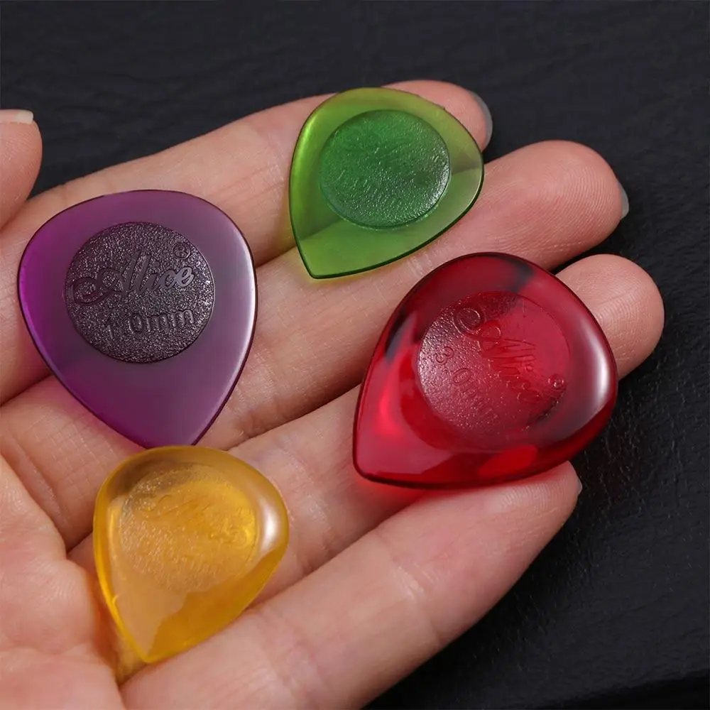 10pcs Random Color Guitar Picks ABS Celluloid Acoustic Guitar Picks Plectrums Thickness Droplet Shaped Guitar Pick