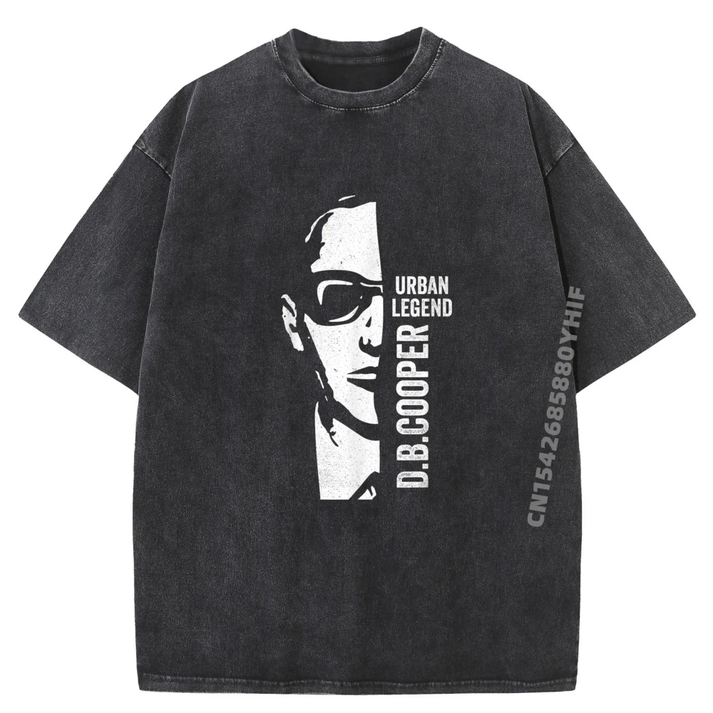 

Db Cooper Face Unsolved Mystery Sixties Cool Urban Legend Graphic T Shirt Man Clothes Korean Fashion Washed Shirt