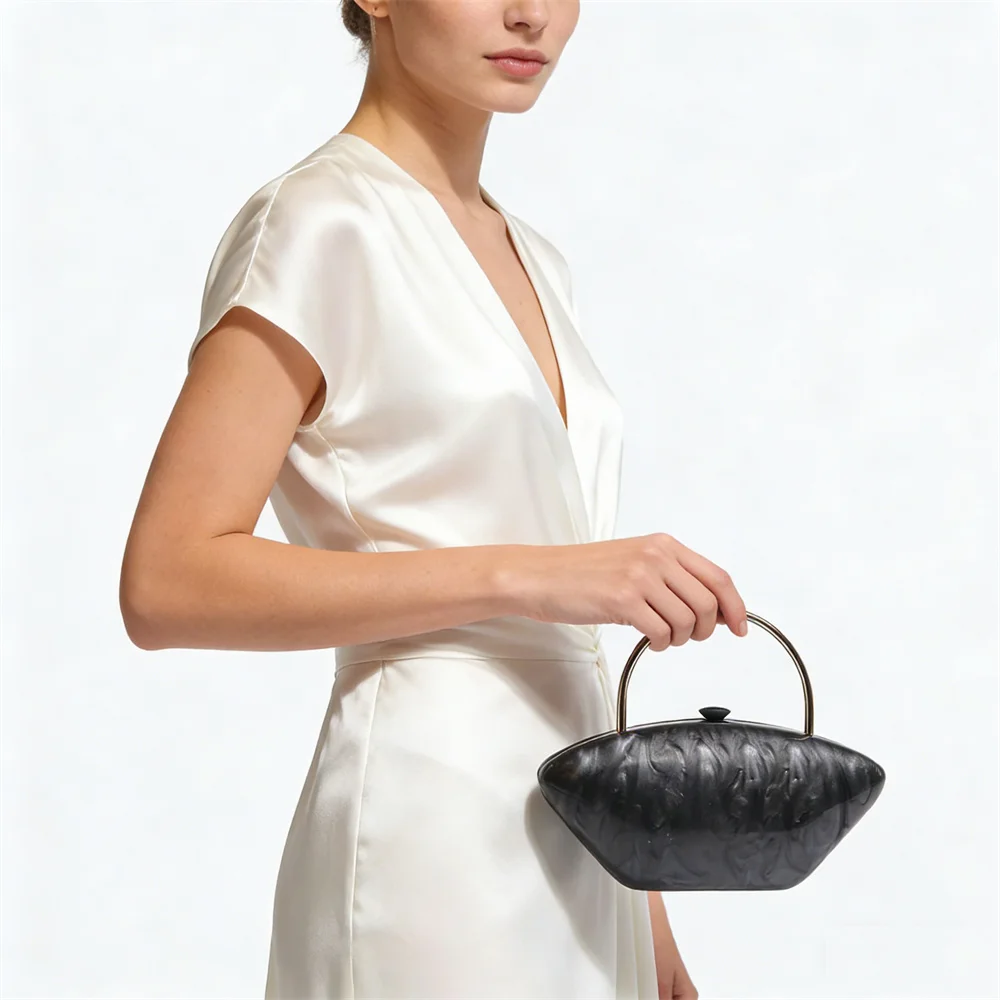 

Женские акриловые клатчи с геометрическим рисунком, подарок, вечерний кошелек, розовые сумки для выпускного вечера с ручкой из бисера, роскошные женские свадебные кошельки