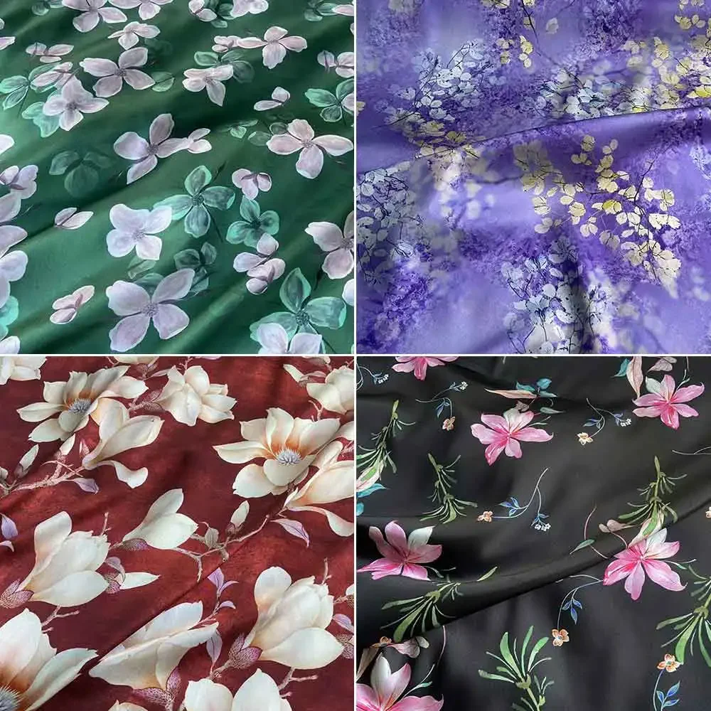 19 Momme 90% Silk+10% Spandex Fabric 6A Grade Silk Bedding Fabric 108CM Wide