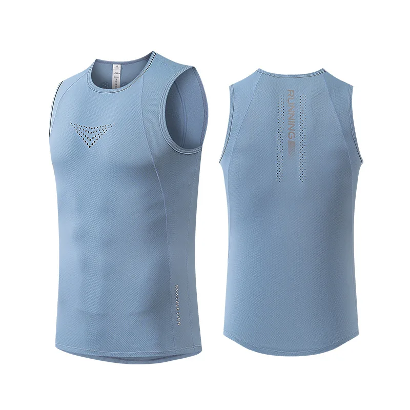 Mens Vest Mesh Breathable Quick Dry Outdoor Sports Sleeveless Top Lightweight Slim Fit Tank Top Men'S Fashion  Summer New 2025