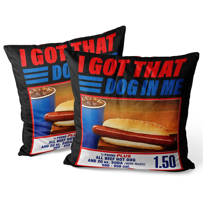Gaslight Gatekeep Girlboss I Got That Dog in Me Keep 150 Dank Meme Throw Pillow Covers Cushion Cases Pillowcases 45cm x 45cm