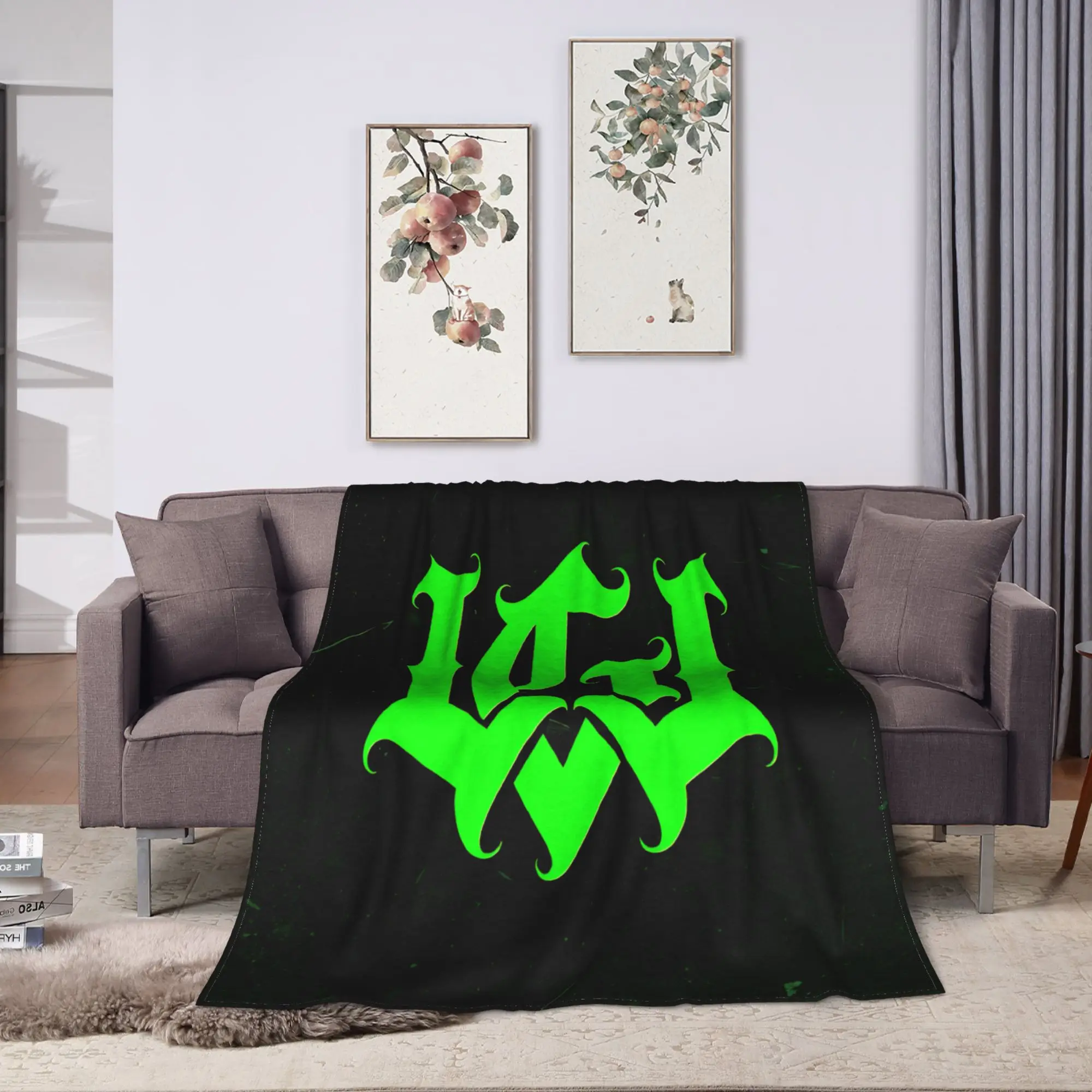Rapper J-Jc Reyes Flannel Blankets  Warm Soft Throw Blanket for Living Room Airplane Travel Print Bedspread Sofa Bed Cover