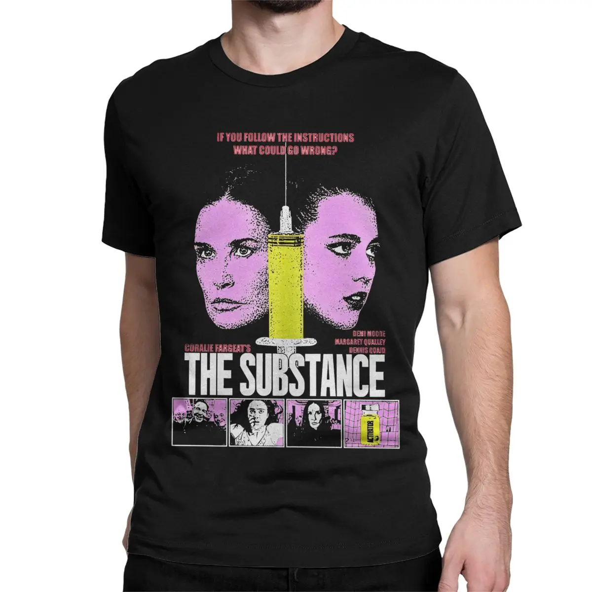 The Substance Movie Men Women's T Shirt Amazing Tee Shirt Short Sleeve O Neck T-Shirt Cotton Plus Size Clothes