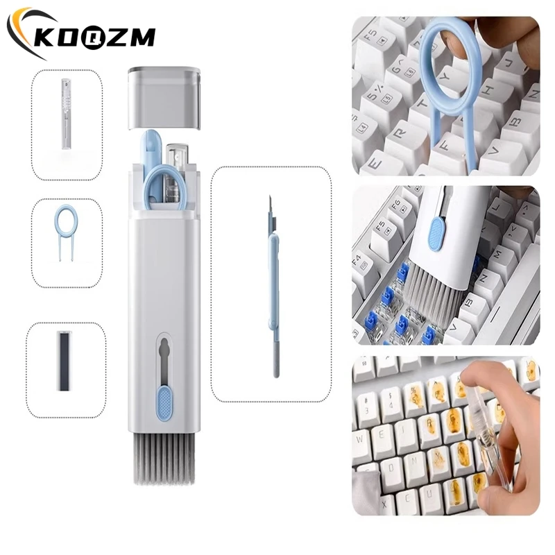 Computer Keyboard Cleaner Brush 7 In 1 Electronic Kit For IPad Bluetooth Earphone Phone Cleaning Tools Cleaner Keycap Puller Kit