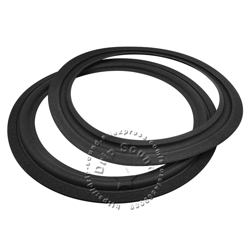2 قطعة 10 "بوصة المتكلم رغوة مطوية حافة حلقة مكبر الصوت مكبر الصوت إصلاح الجانب المحيطي دائرة استبدال أجزاء 245 مللي متر/9.65" # أسود