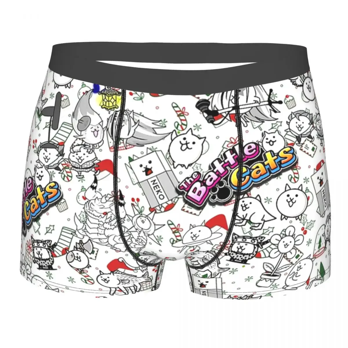 Battle Cats Underpants Breathbale Panties Male Underwear Print Shorts Boxer Briefs