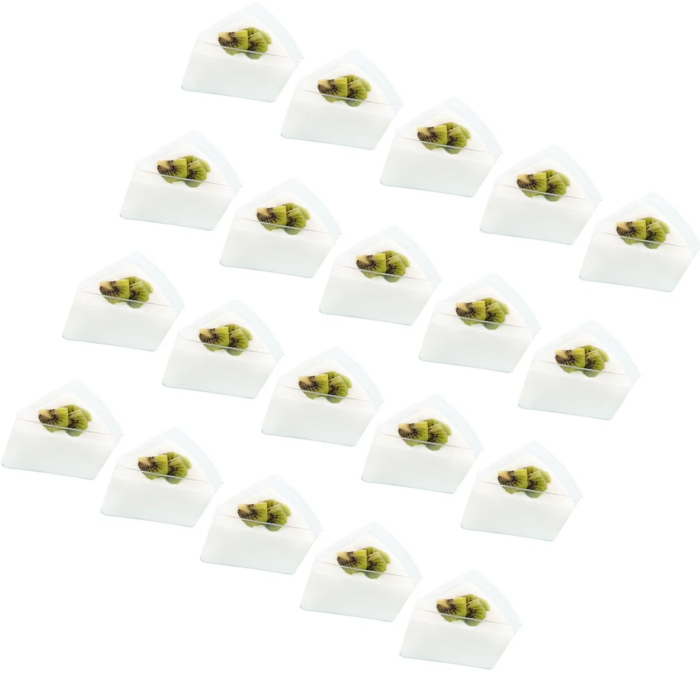 

20 Pcs Yogurt Mousse Cup Wedding Dessert Cups Clear Elegant Triangle Jelly Baby Shower