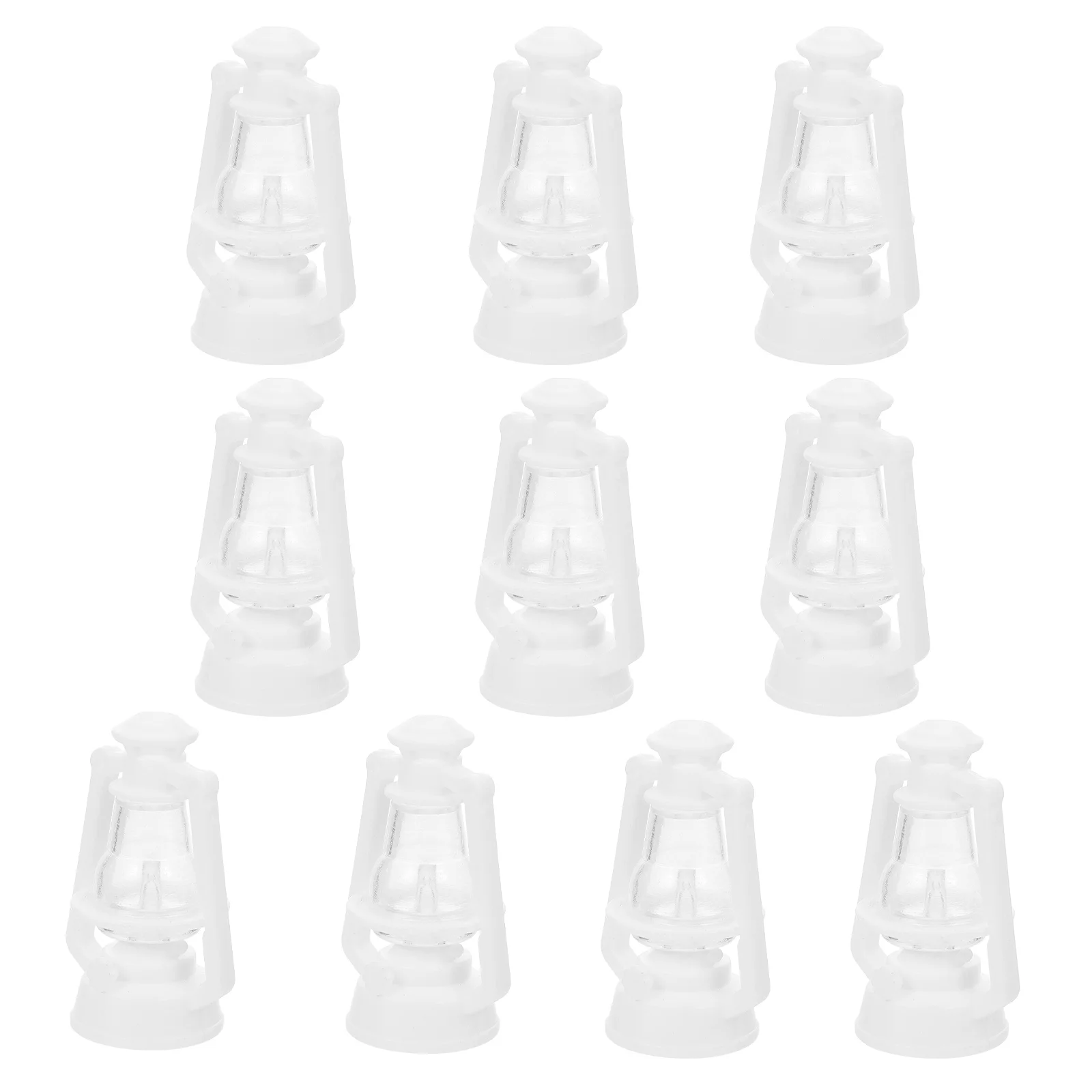

10 Pcs Mini Kerosene Lamp Lantern Light Baby Halloween Toys Miniature Decor Outdoor Christmas Decorations Model Small