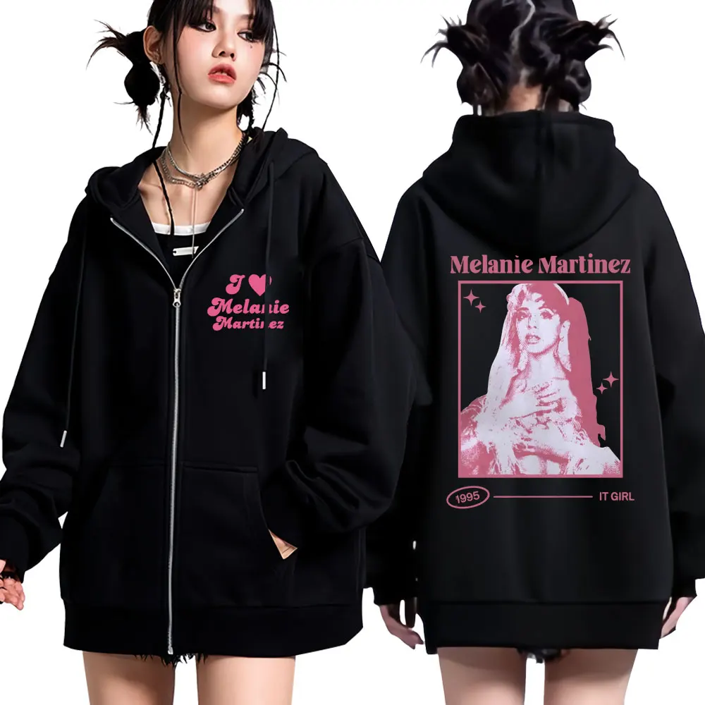 Melanie Martinez The Trilogy Tour Portals Zip Up Hoodie Men Women Fashion Y2K Aesthetic Sweatshirt Fleece Oversized Streetwear