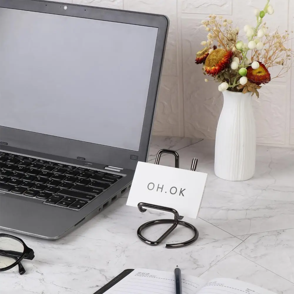 

Для мужчин и женщин держатель для визитных карточек металлический держатель для визитных карточек подставка держатель для карт держатель дисплея