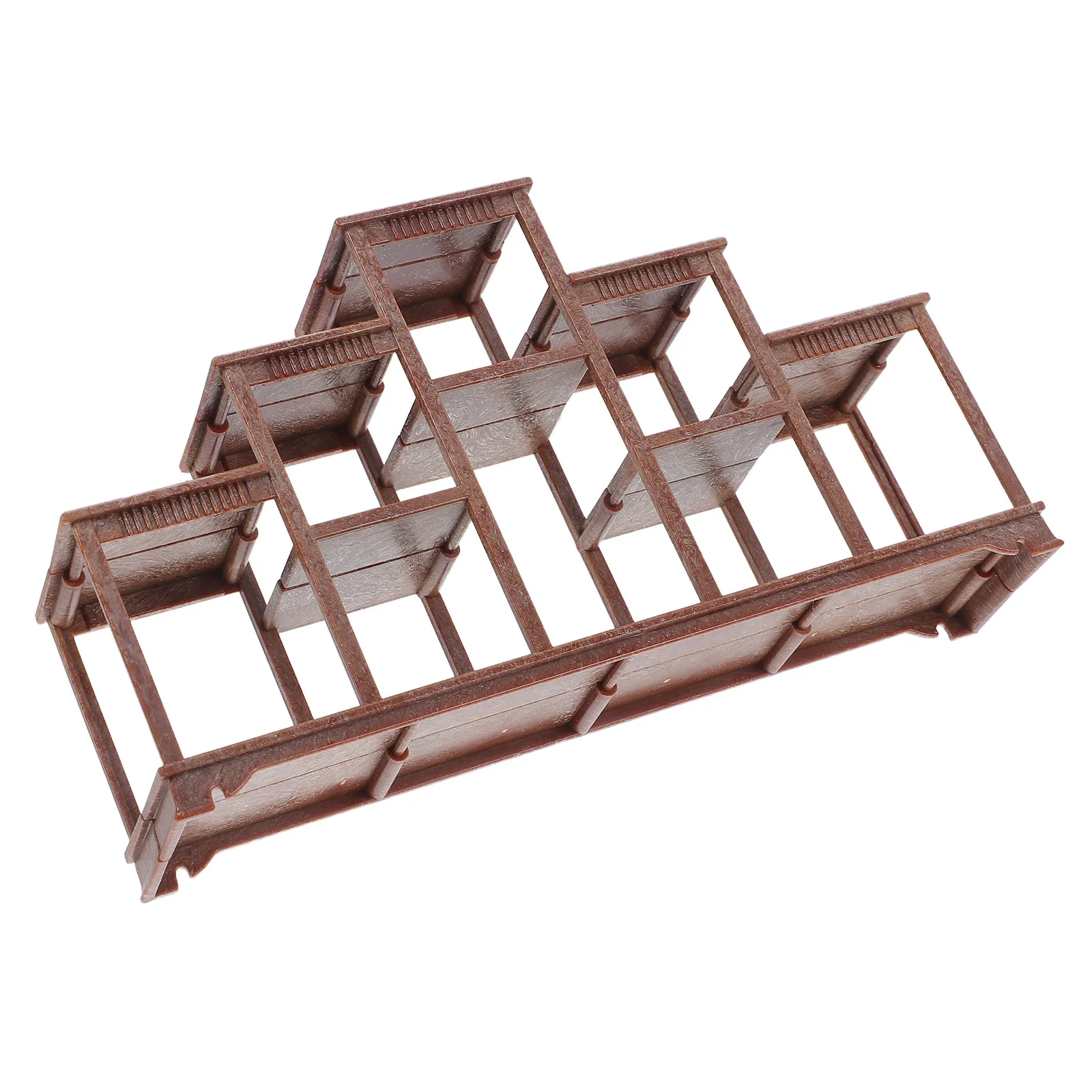 

Miniature Plastic Dollhouse Display Shelf Decorative Miniature Furniture for Living Room Kitchen Candy Shelf Plastic Dollhouse