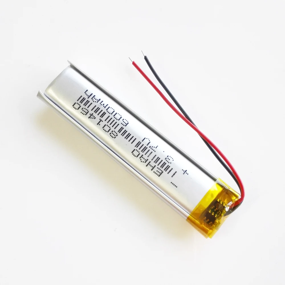 3.7V 600mAh litowo-polimerowa LiPo akumulator 801460 do Mp3 rejestrator GPS DVD E-book zestaw słuchawkowy Bluetooth słuchawki