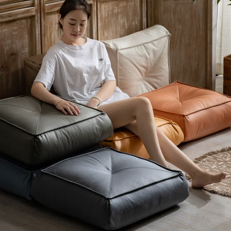 

Japanese-style Futon Mat Home Washable Sofa Stool Tatami Square Single Leather Cushion Tatami Cushion