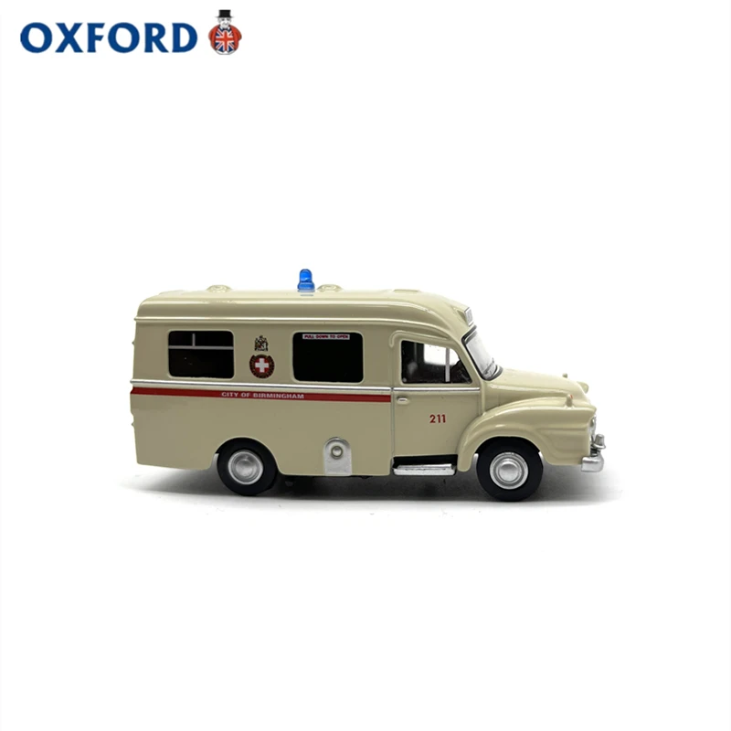 OXFORD 1:76 Birming-ham J 1 Ambulance Alloy Simulation Model Car