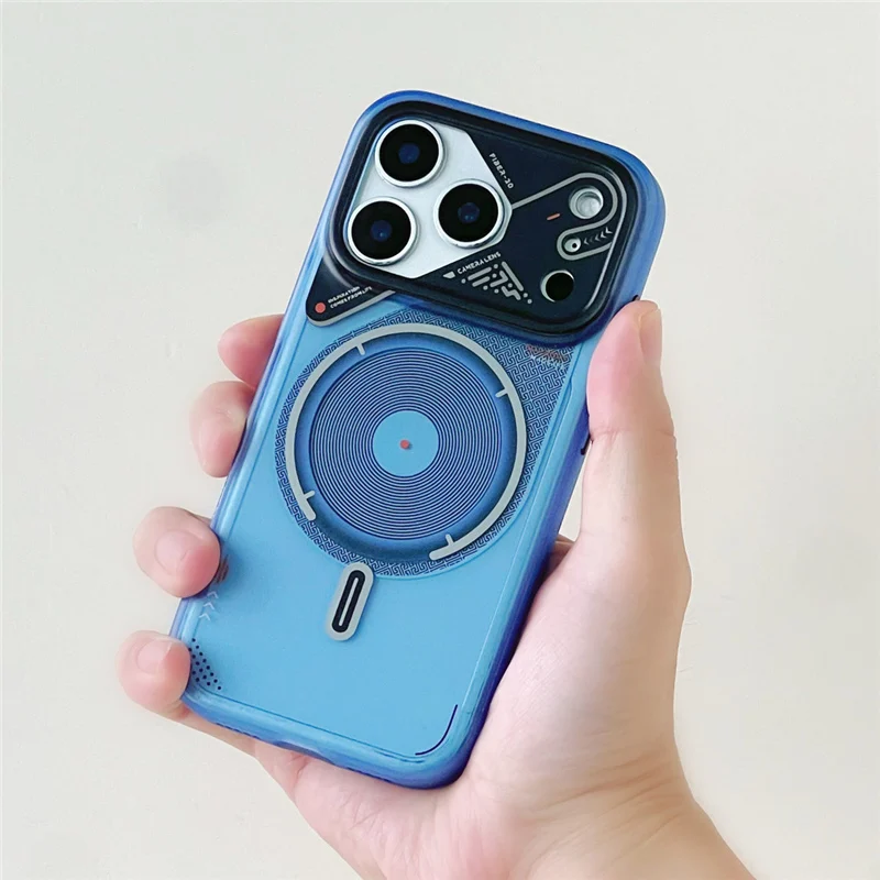 

Magnetic Original Mecha Camera Lens Protection Case For iPhone 17Pro Max 17Pro 16 16Pro Max For Magsafe Wireless Charger Cover