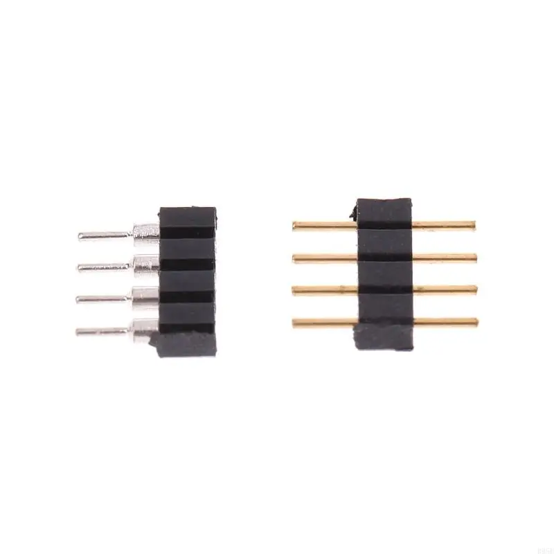 

50 Pcs 4PIN Needle RGB LED Strip Connector Qualitied Male and Female Connector B95B