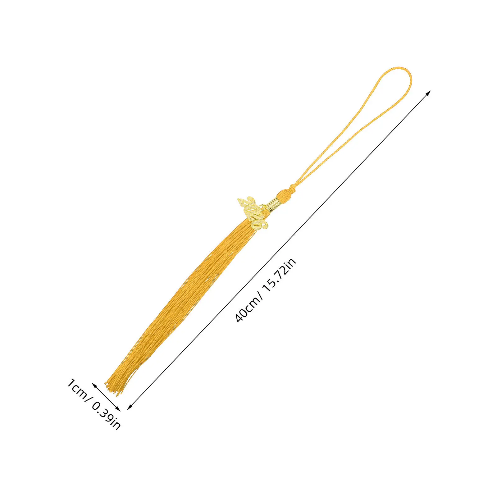 10Pcs Graduation Tassels Charms Golden Graduation Cap Decorations Academic 2026 Graduate Hat Tassel Pendants High School College