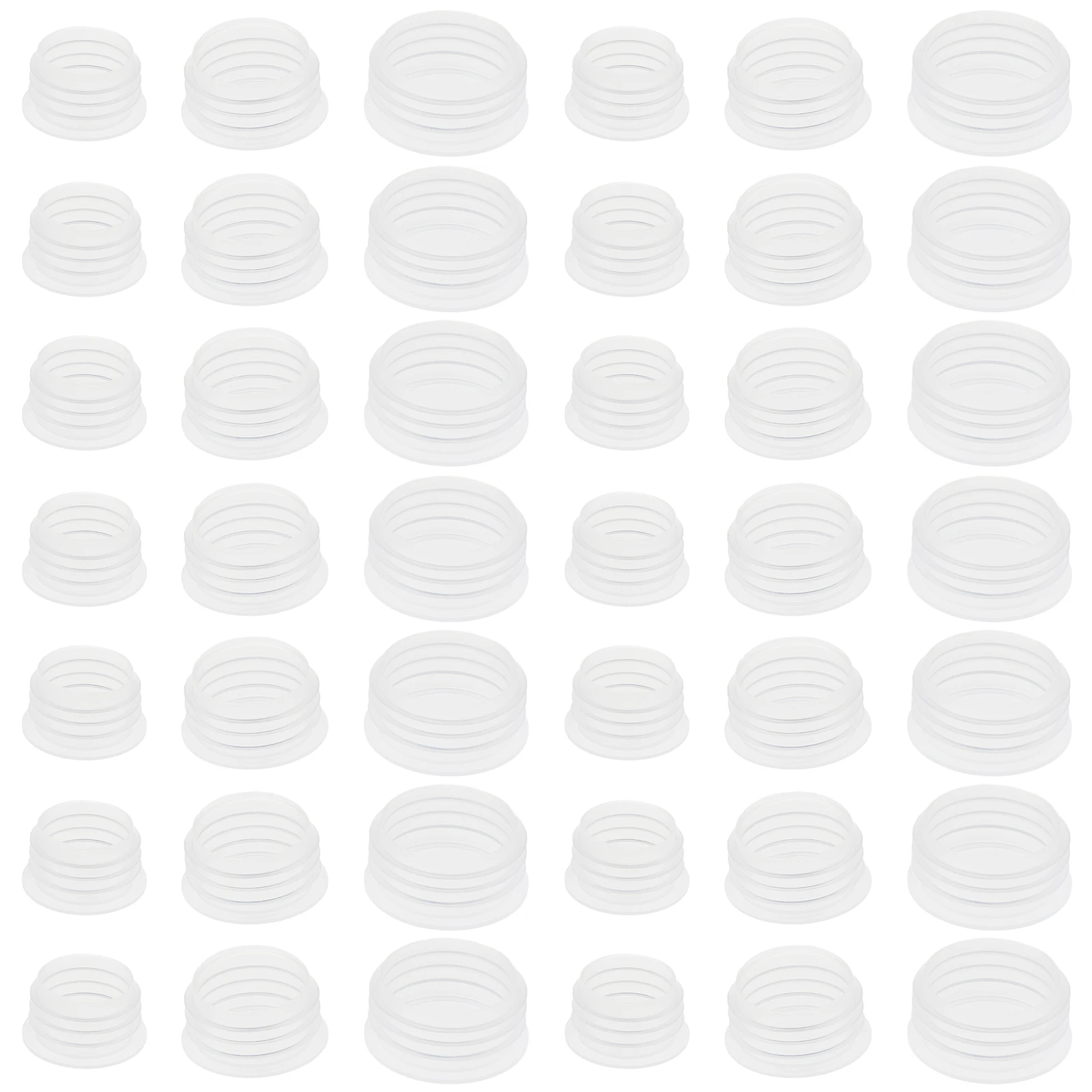 

300pcs Plastic Bottle Caps Dustproof Transparent Nut Hole Salt Shaker Reusable Plugs Kitchen Bar Tools