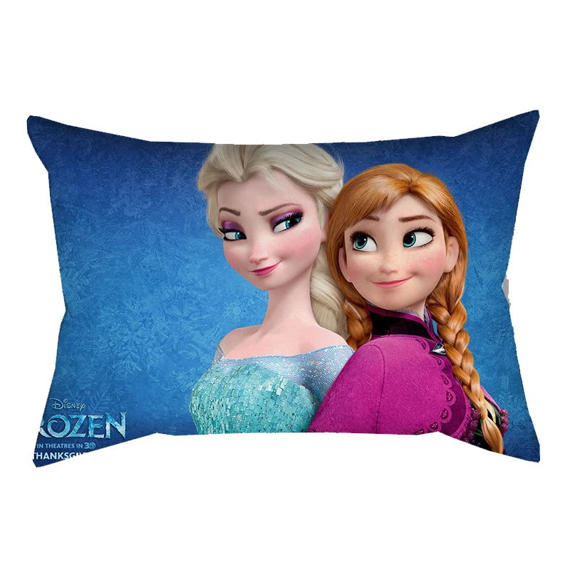 Disney Frozen peluche Elsa Anna Princess Girls decorativo/federe per cuscino fodera per cuscino divano regalo di compleanno per bambini 50*30cm