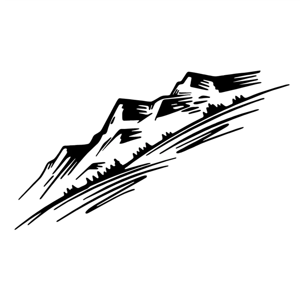 

Graphics Tree Mountain Decal Car Forest Sticker Auto For Van SUV RV Camper Motorhome DIY Vinyl Decor Accessories Car Sticker