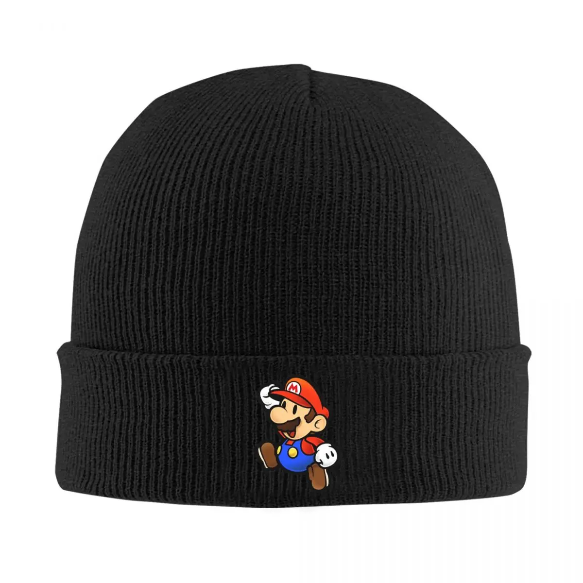 Super Mario Beanie Hats Trendy Caps Female Male Hippie Knitting Hat Autumn Custom Warm Beanie Hat