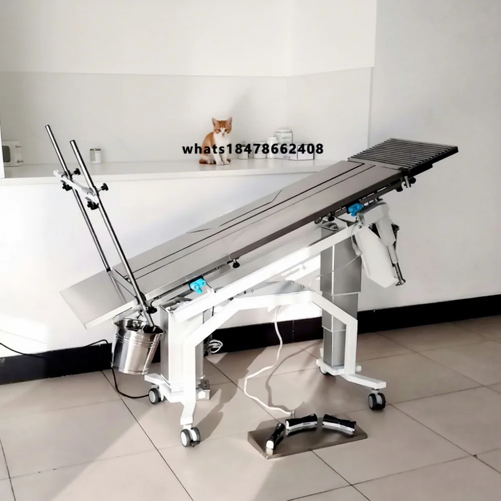 EUR VET New Design 304 Stainless Steel Animal Electric Operating Table, Electric Pet Operating Table for Dogs and Cats