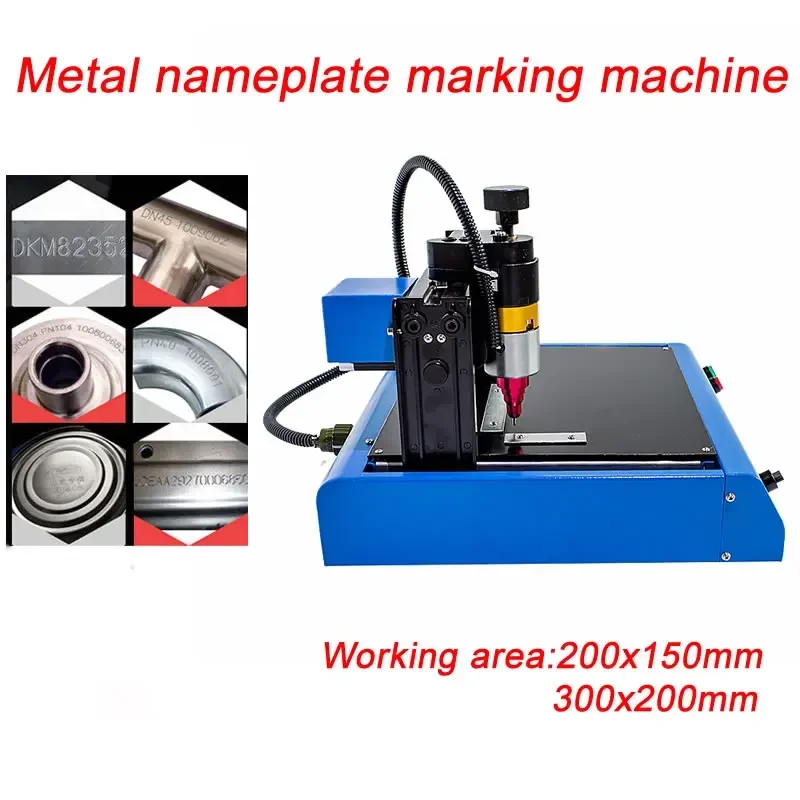 

LY Electric Metal Nameplate Marking Machine 400W Printer Stainless Steel Engraving Engraver 200x150nmm 300x200mm Working Size