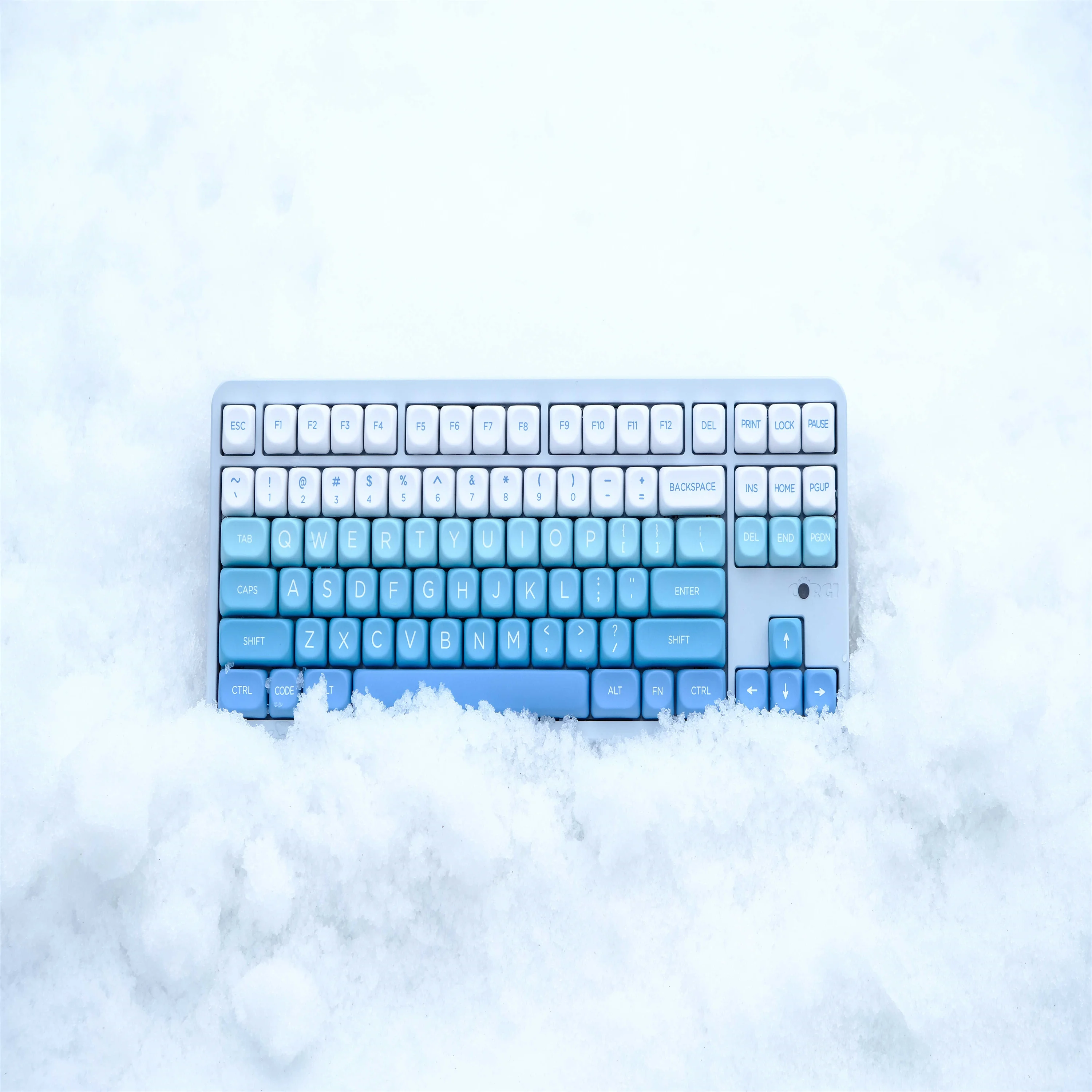 GMK Falling snow Keycap 126 Keys PBT Keycaps MOA Profile DYE-SUB Customized Keycaps For Mechanical Keyboard